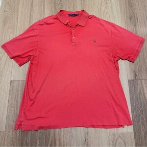 Polo by Ralph Lauren Men's Red Polo Shirt 2XLT